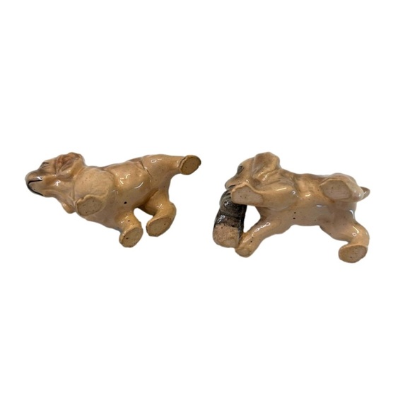 Vintage Miniature Ceramic Figurines 1-1.5” Cocker Spaniel Puppies Playing - Picture 6 of 6